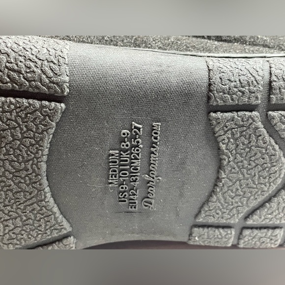 Dearfoams Memory Foam Mens Slippers Black Various Sizes NWOT - Picture 5 of 6